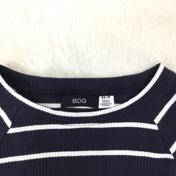 UO BDG Striped Fit And Flare Ribbed Dress - Picture 3 of 7